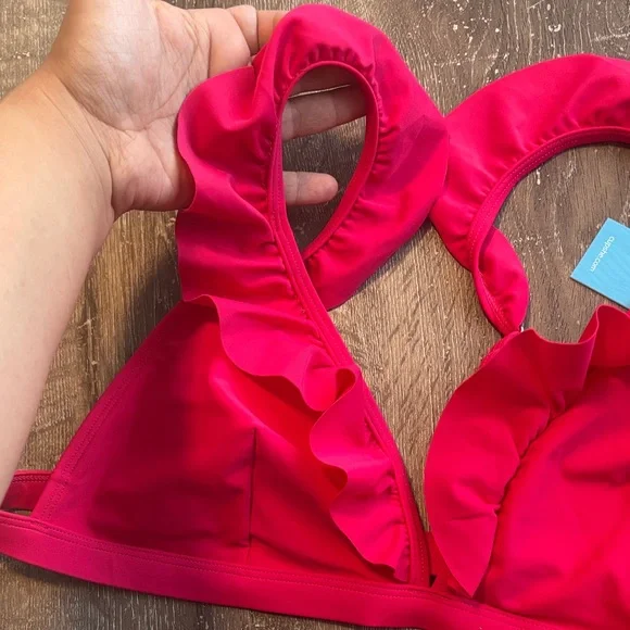 Cupshe Women's Bikini - Vibrant Pink - Picture 7 of 8